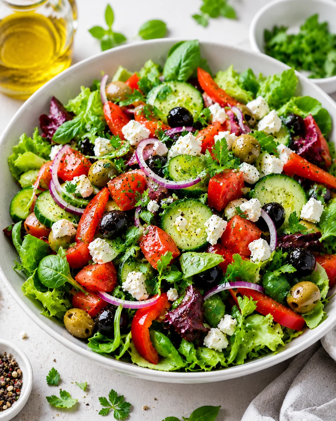 Bunter Grüner Salat